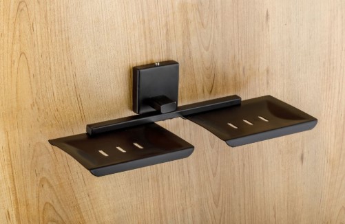Falcon FB-707 Double Soap Dish Bathroom Accessory for Home, Hotel and Apartment Washrooms, Elegant and Practical Dual Soap Holder for Organized Everyday Use, Decor and Value